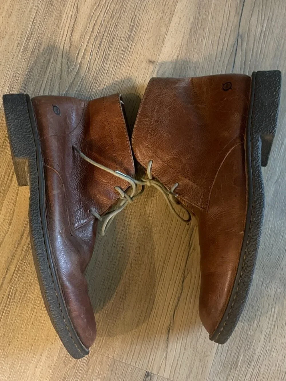 Born Men's Harrison Chukka Brown Leather Boots Size: 10.5M!
